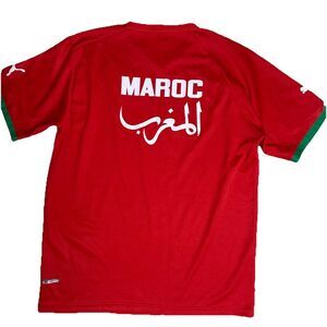 Morocco 2010-12 Puma Football Training Shirt Mens Size XL Maroc